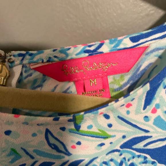 Lilly Pulitzer Donna Top Coastal Blue just lion around - Picture 4 of 5